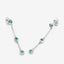 0.60 Carat Genuine Emerald .925 Sterling Silver Earrings