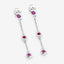 Boucles d'oreilles en argent sterling avec rubis véritable de 0,78 carat