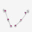 Boucles d'oreilles en argent sterling avec rubis véritable de 0,78 carat