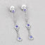 0.60 Carat Genuine Tanzanite Sterling Silver Earrings