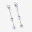 0.60 Carat Genuine Tanzanite Sterling Silver Earrings