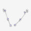 0.60 Carat Genuine Tanzanite Sterling Silver Earrings