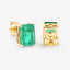 2.75 Carat Genuine Ethiopian Emerald 14K Yellow Gold Earrings