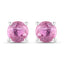 1.30 Carat Genuine Pink Sapphire 10K White Gold Earrings