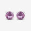 1.30 Carat Genuine Pink Sapphire 10K White Gold Earrings