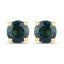 1.30 Carat Genuine Blue Sapphire 14K Yellow Gold Earrings