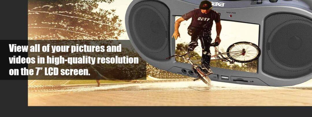 Naxa Boombox DVD Bluetooth 7"