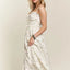 Robe Cami à Col en Coeur à Imprimé Floral pour Femmes