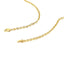 14k Yellow Gold Diamond Cut Cable Link Chain - 4.0mm