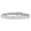 Pulsera de Diamantes de Oro Blanco de 10K con Cortes Redondos y Baguette