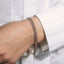 Bracelet en chaîne torsadée multi-brins en or tri-tonal 10k