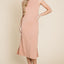 Vestido Midi Sin Mangas de Punto Acanalado Elegante para Mujeres