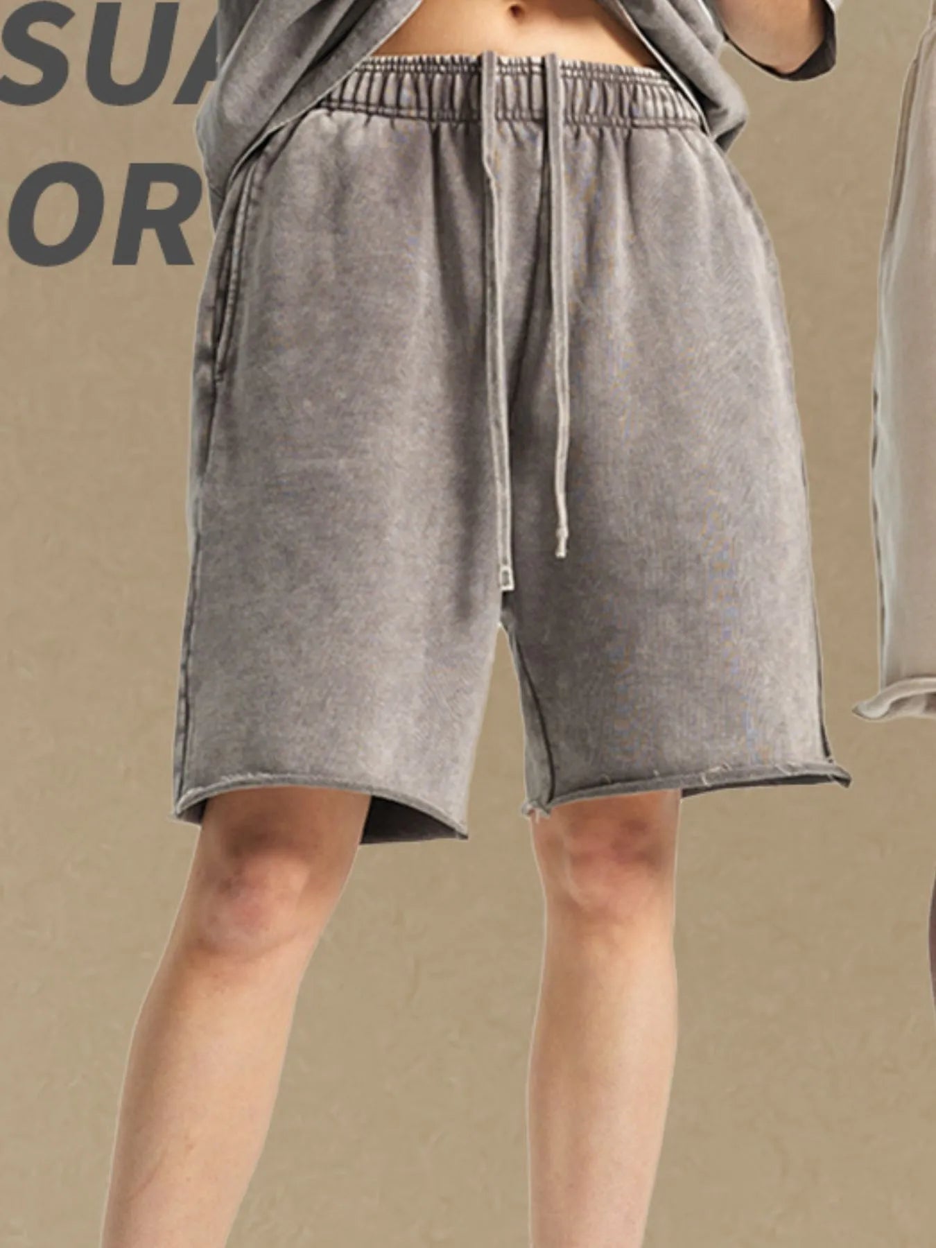 Pantalones Cortos Jogger de Cuerda para Hombre