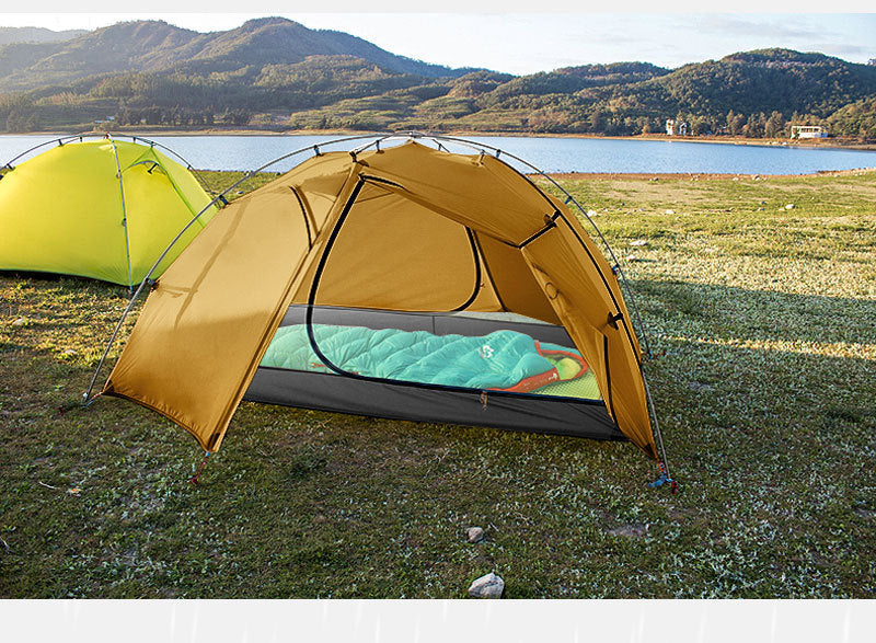 Tente de camping extérieure à double couche pour deux personnes