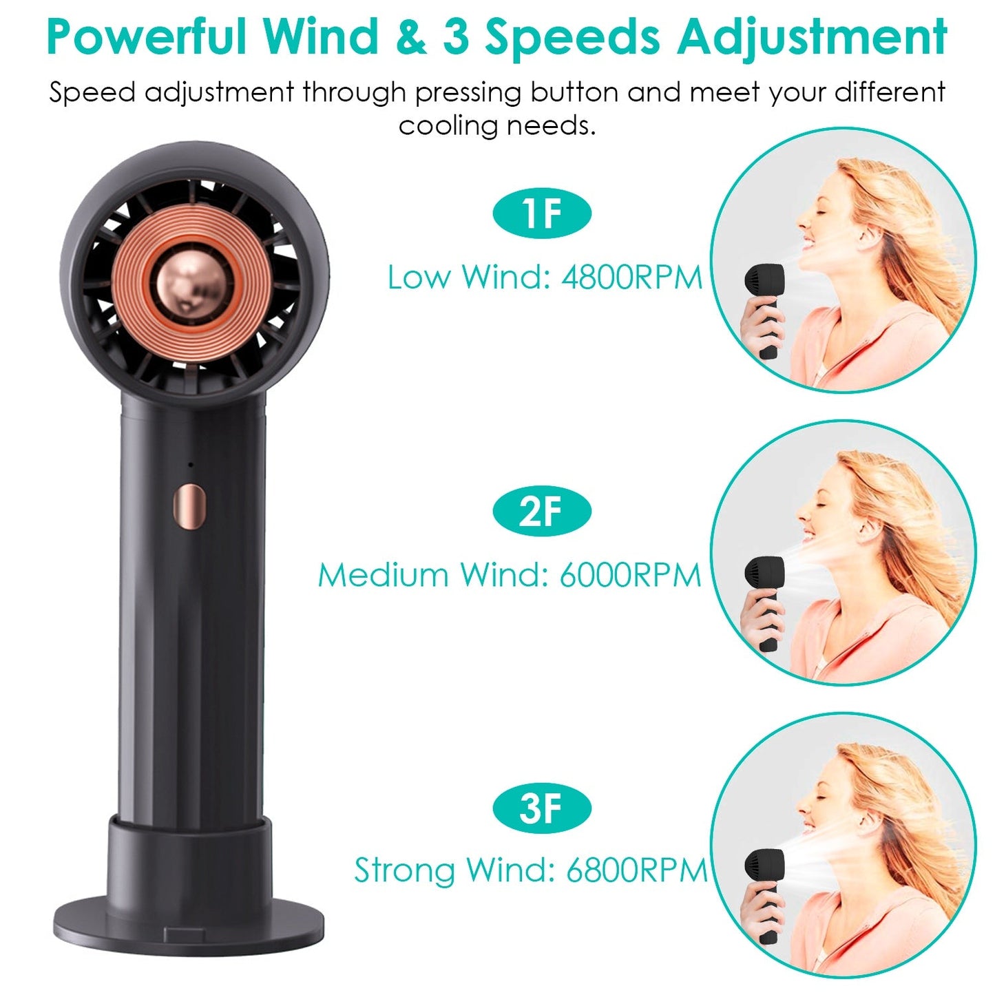 GBruno Portable Handheld Fan - Premium Cooling Solution