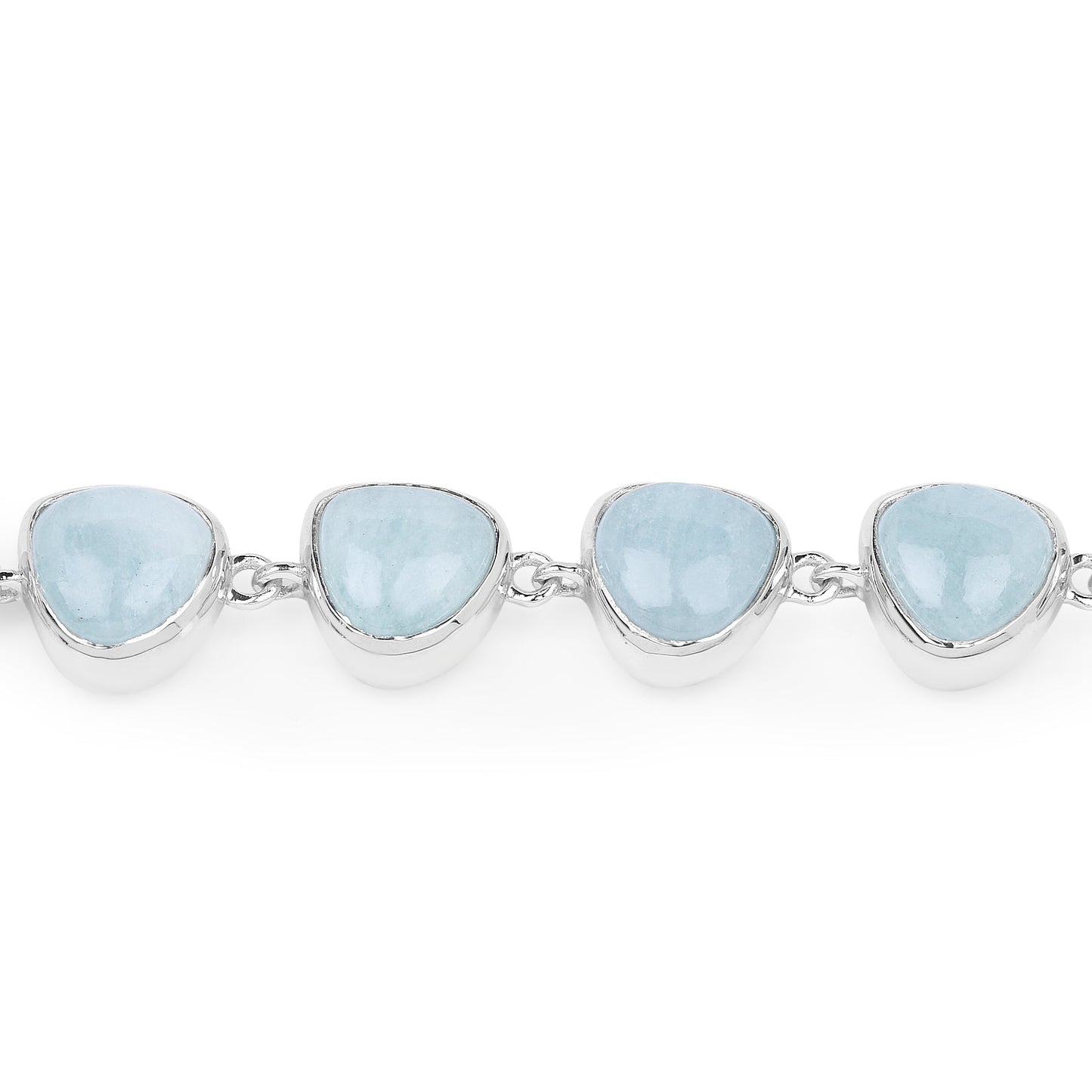 Pulsera de Plata Esterlina con Aguamarina de 25.90 Quilates