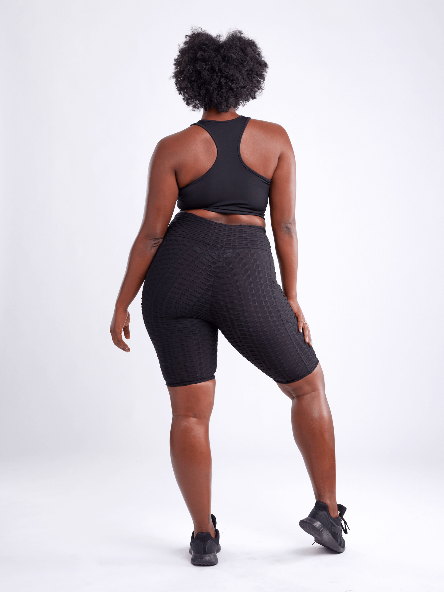 Shorts de yoga taille haute à fronces JupiterGear avec poches