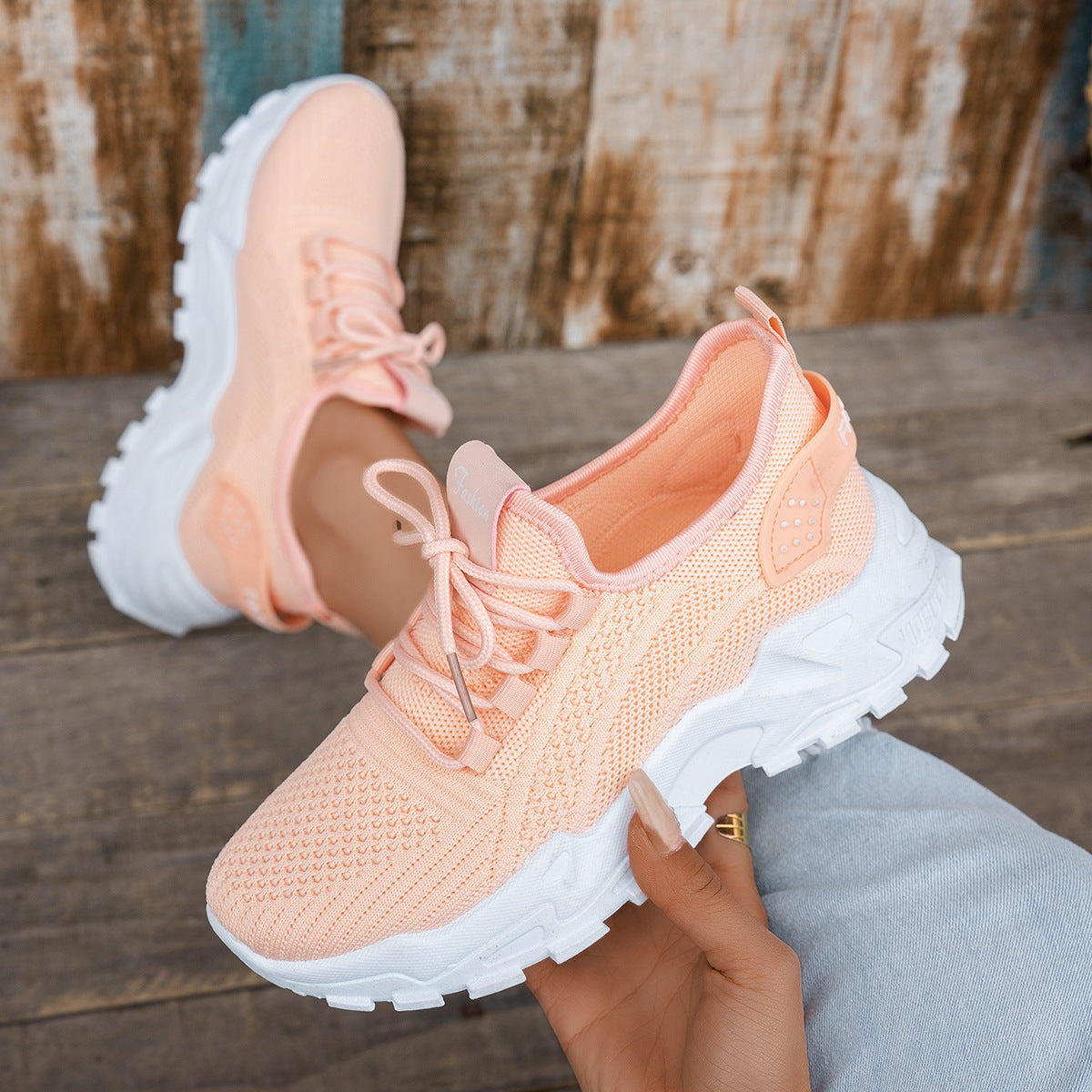 Flyknit Mesh Women's Breathable Casual Sneakers