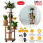 Soporte de Plantas de Madera de 5 Niveles con Ruedas Desmontables