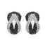 1.05 Carat Genuine Black Diamond & White Diamond Earrings