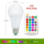 Bombilla LED RGB E27 con Control Remoto - Luz Cambiante de Color