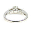 Bague de fiançailles en diamant naturel de 0,50 ct en or blanc 14KT