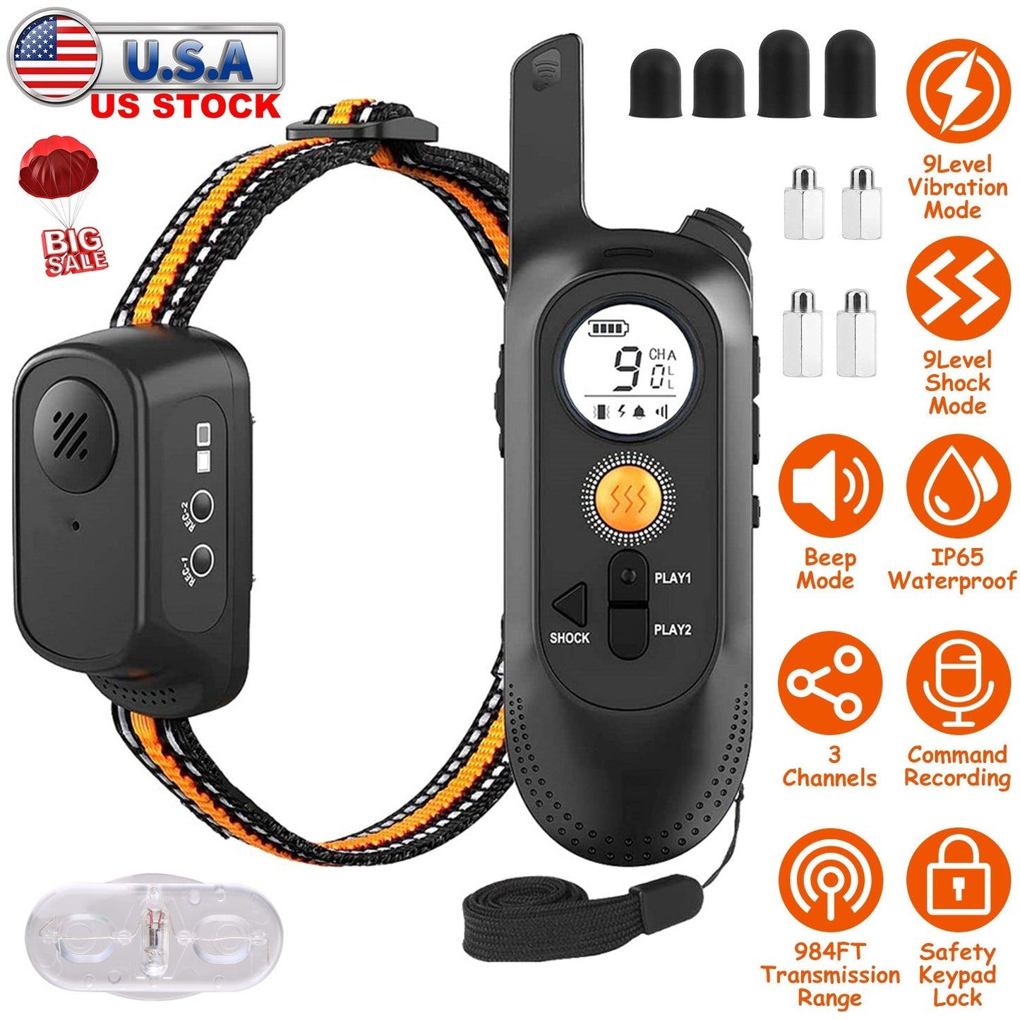 Collar de Entrenamiento para Perros GBruno 984FT