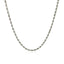 Cadena de Cuerda Cortada de Diamante de Oro Blanco de 14k de 2.25 mm