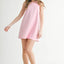 Vestido Mini A-Line de Mezcla de Lino con Ric Rac Lateral para Mujeres