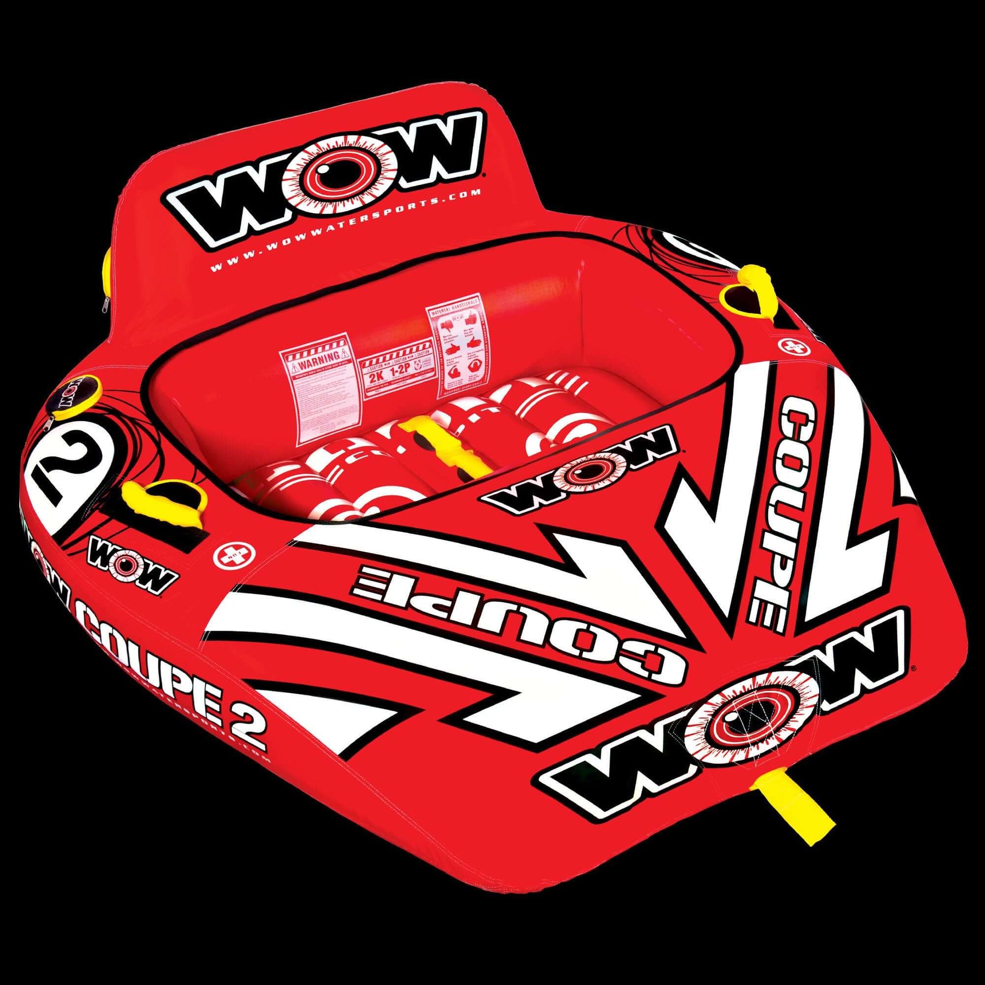 WOW Watersports 2 Person Coupe Cockpit Towable Water Tube - Korvel