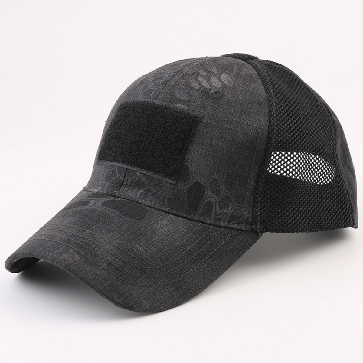 Casquette à patch de style tactique avec sangle réglable