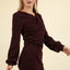 Elegant Ruched Bodycon Mini Dress for Women – Chic and Stylish Night Out Attire - Korvel