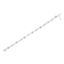 Pulsera de eslabones en X de plata esterlina .925 con diamantes - 1.0 Cttw