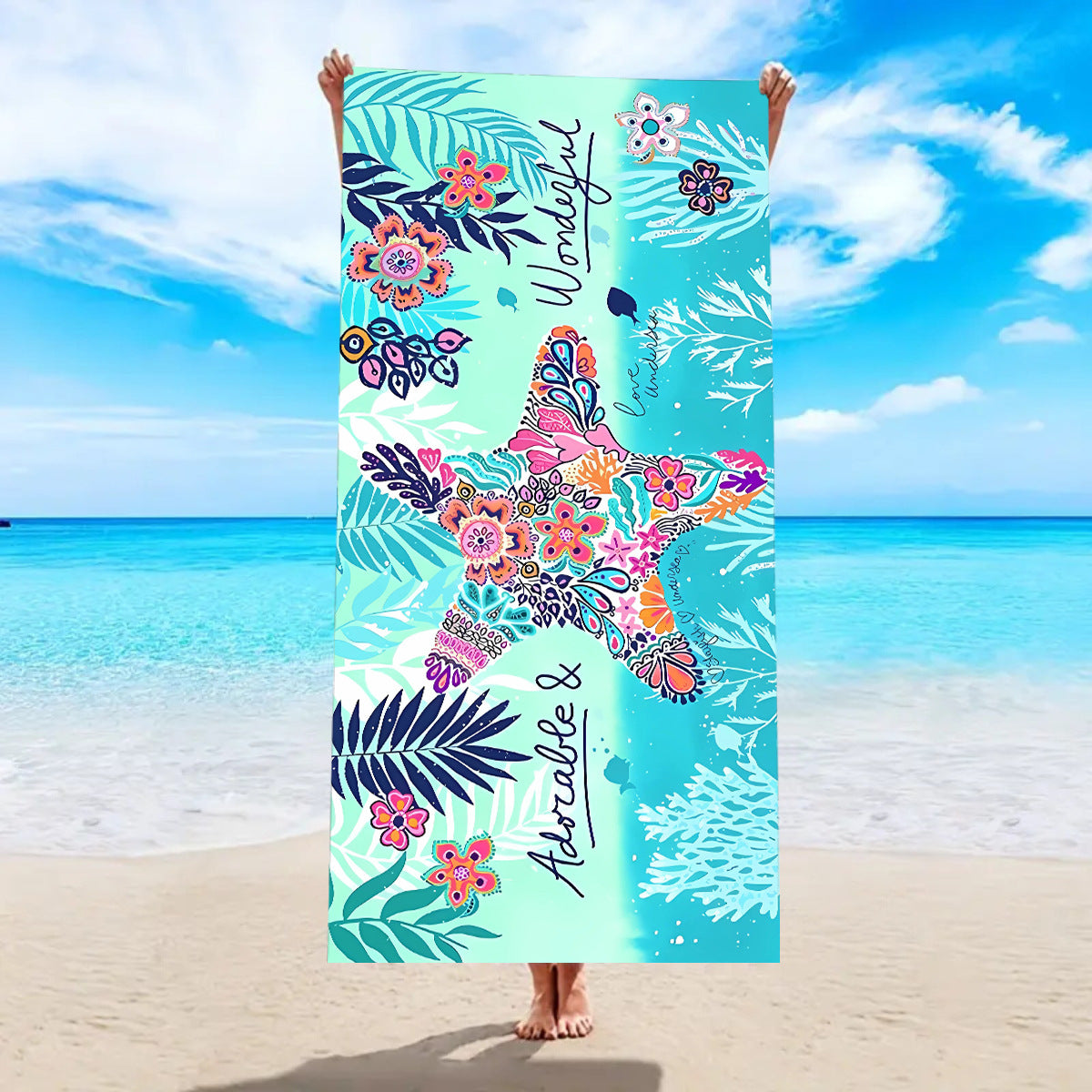 Quick-Drying Double-Sided Microfiber Beach Towel