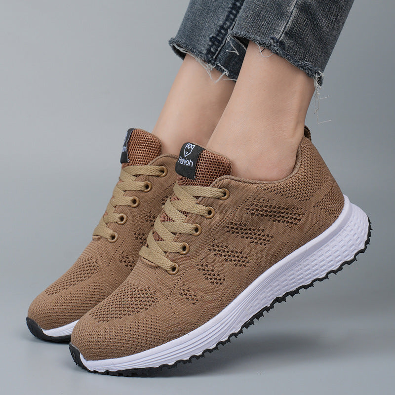 Plus Size Women's Fly-Knit Mesh Sneakers