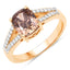 IGI Certified 2.02 Carat Brown Diamond Engagement Ring in 18K Yellow Gold