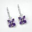 Pendientes de Amatista Genuina de 2.12 Quilates en Plata Esterlina .925