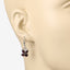 Boucles d'oreilles en argent sterling .925 avec grenat véritable de 2,60 carats