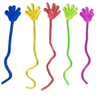 7" Glitter Sticky Hand Party Favor