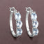 Pendientes de plata esterlina de 1.75 quilates de aguamarina genuina y diamante