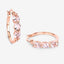 Boucles d'oreilles en argent sterling avec morganite et diamants de 1,63 carat