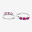 1.81 Carat Genuine Ruby and White Diamond Sterling Silver Earrings