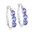 Boucles d'oreilles en tanzanite et diamants blancs de 1,99 carat