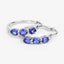 Boucles d'oreilles en tanzanite et diamants blancs de 1,99 carat