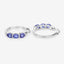 Boucles d'oreilles en tanzanite et diamants blancs de 1,99 carat