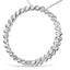 .925 Sterling Silver Round Diamond Spiral Pendant Necklace