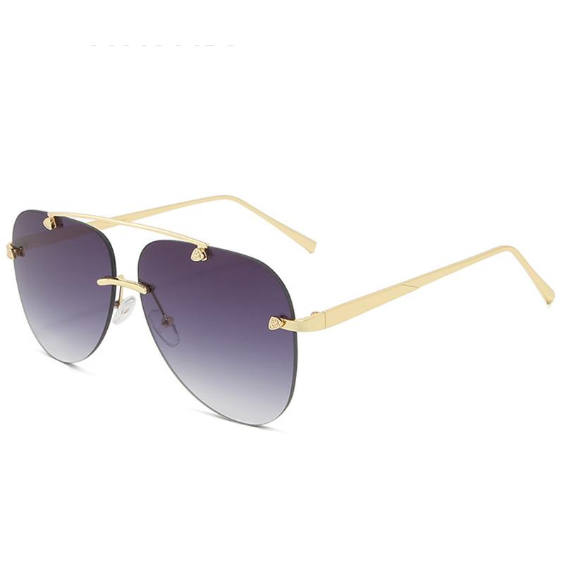 Premium Metal Rimless Sunglasses for Men and Women