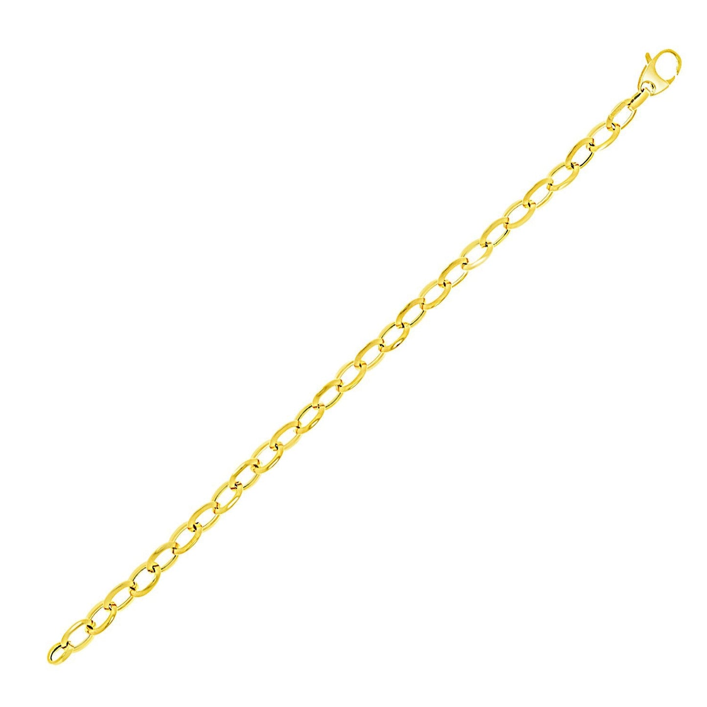 14k Yellow Gold Cable Chain Bracelet