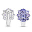 3.48 Carat Genuine Tanzanite Sterling Silver Earrings