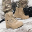 Men's Fleece-Lined Winter Combat Boots for Outdoor Adventures
